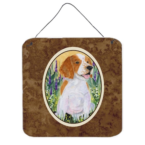 Micasa Welsh Springer Spaniel Aluminium Metal Wall Or Door Hanging Prints 6 x 6 In. MI242046